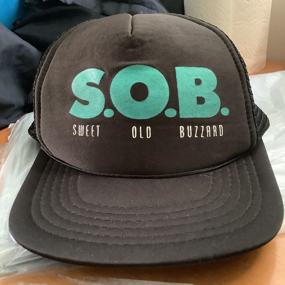 Vintage Trucker Hat Mesh Snapback S.O.B. Sweet Old Buzzard